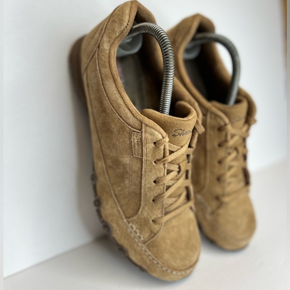 Skechers Women's Bikers Curbed 49336 Relaxed Fit Chocolate Casual Sneakers 9.5 - Picture 12 of 16